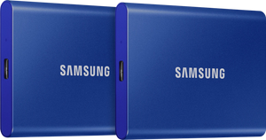 Samsung Portable SSD T7 2TB Blauw  - Duo Pack