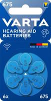 Varta Knoopcel ZA675 1.4 V 6 stuk(s) Zink-lucht Hearing Aid Batteries 675 Bli 6