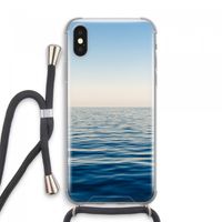 Water horizon: iPhone XS Max Transparant Hoesje met koord