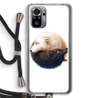 Yin Yang Wolves: Xiaomi Redmi Note 10S Transparant Hoesje met koord Yin Yang Wolves: Xiaomi Redmi Note 10S Transparant Hoesje met koord