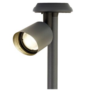 Solar spotlight/tuinpad verlichting op zonne-energie 25 cm - Prikspotjes