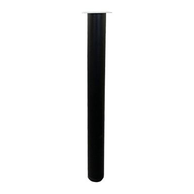 Set stalen tafelpoten zwart rond ø 6 cm en hoogte 72 cm - 4 stuks