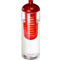 Drinkfles met fruit infuser - 850 ml - rood - lekvrij