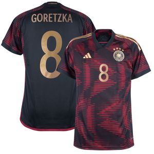 Duitsland Shirt Uit 2022-2023 + Goretzka 8