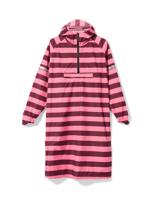 HEMA Regenponcho voor volwassenen strepen roze (roze)