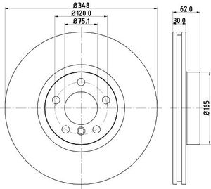 Remschijf Gecoat 54609PRO 8DD355117741