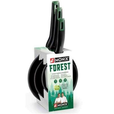 Pannenset Monix FOREST M501236 Zwart Aluminium