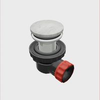 Speciaal Ruimtebesparend sifon met clickwaste Mondiaz Easy | 5/4" | Solid Surface | opalo