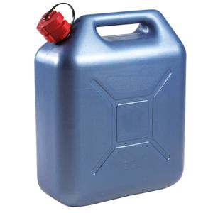 Jerrycan brandstof 20 liter blauw 36 x 17 x 44 cm kunststof