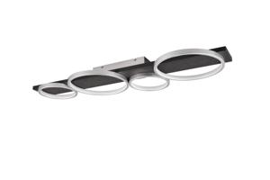 Trio Plafondlamp Medera grijs 100cm 643810487