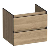 Brauer Joy Edge Onderkast 60 cm - met 2 Softclose Lades Greeploos en 1 Sifon Uitsparing - Sunlit
