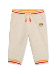 Kenzo Kids pantalon de jogging à logo imprimé Kotora - Tons neutres