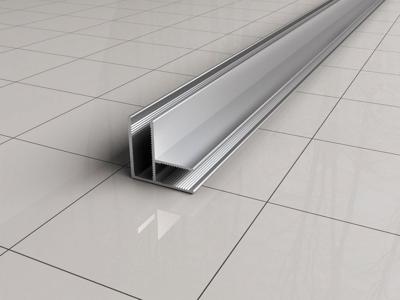 Wiesbaden Slim | hoekprofiel | 200 cm voor glaswand 8 of 10 mm | chroom