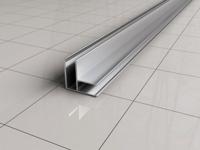 Wiesbaden Slim | hoekprofiel | 200 cm voor glaswand 8 of 10 mm | chroom