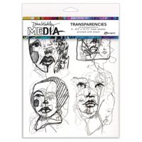 Ranger Ink Ranger • dina wakley media transparencies abstract portraits set 2