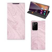 Samsung Galaxy Note 20 Ultra Standcase Marble Pink - Origineel Cadeau Vriendin