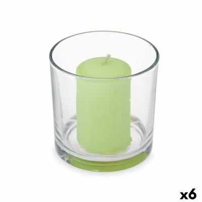 Geurkaars 10 x 10 x 10 cm (6 Stuks) Glas Jasmijn