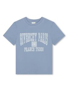 Givenchy Kids t-shirt en coton à imprimé 4G - Bleu