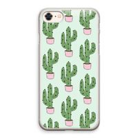 Cactus Lover: iPhone 8 Transparant Hoesje