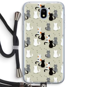 Katten: Samsung Galaxy J5 (2017) Transparant Hoesje met koord