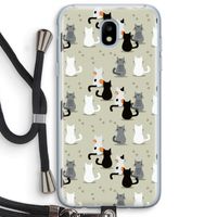 Katten: Samsung Galaxy J5 (2017) Transparant Hoesje met koord