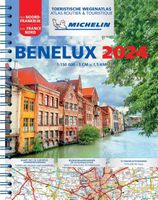 Wegenatlas Benelux 2024 - Nederland, België & Luxemburg - met noord Frankrijk | A4-Formaat | Ringband | Michelin - thumbnail