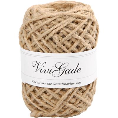 Vivi Gade Natuurlijk hennep, dikte 1-2 mm, naturel, 30 m/ 1 rol
