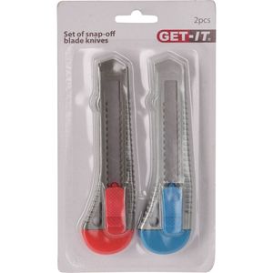 2x stuks afbreekmessenset / breekmessen 15 cm - Hobbymessenset