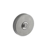 Intersteel Deurbel rond verdekt ø53x10 geborsteld rvs