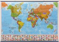 Wereldkaart 64ML-mvl Politiek, 101 x 72 cm | Maps International - thumbnail