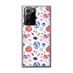 Bloemetjes: Samsung Galaxy Note 20 Ultra / Note 20 Ultra 5G Transparant Hoesje