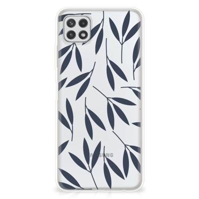 Samsung Galaxy A22 5G | TPU Case | Leaves Blue