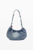 Ovale middelgrote tas met charms - BLUE - U