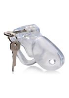 Clear Captor Chastity Cage with Keys - Small - thumbnail