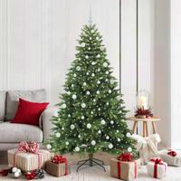 Kunstkerstboom met 300 LED met standaard Groen 180 cm PE en PVC