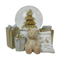 Kerstversiering DKD Home Decor Hars Beer (11 x 9 x 9 cm) (2 Stuks)