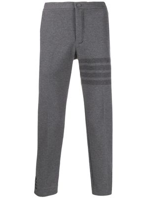 Thom Browne pantalon slim à bandes signature - Gris
