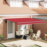 Automatische Inklapbare Luifel met LED Rood 400x350 cm