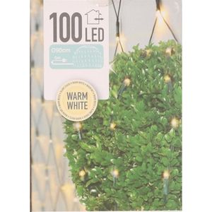 3x Buxus bol netverlichting 90 x 90 cm warm wit   -