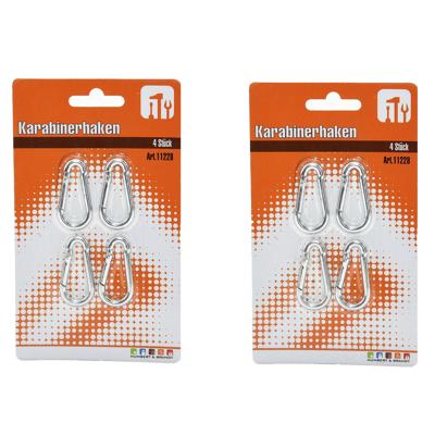 Humbert Karabijnhaken - 8x stuks - aluminium - snaphooks - carabiners