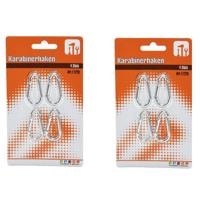 Humbert Karabijnhaken - 8x stuks - aluminium - snaphooks - carabiners