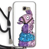 Lama: Samsung Galaxy A5 (2017) Transparant Hoesje met koord