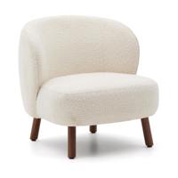 Kave Home Ulit fauteuil White walnoot