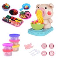 Kinderen keuken speelgoed set DIY noedels machine speelgoed Clay deeg plasticine Ice Cream machine Mould Play Kit willekeurige kleur levering (5 kleu