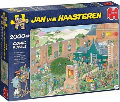 Jan van Haasteren - De Kunstmarkt 2000 Stukjes