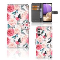 Samsung Galaxy A32 4G Hoesje Butterfly Roses