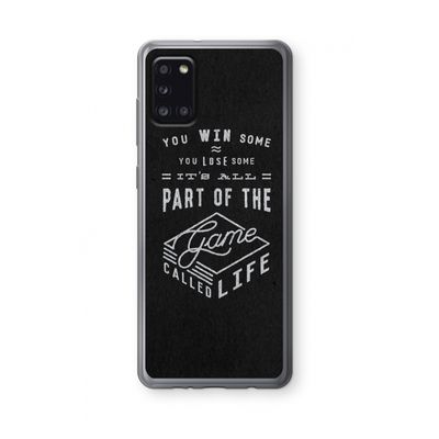 Life: Samsung Galaxy A31 Transparant Hoesje