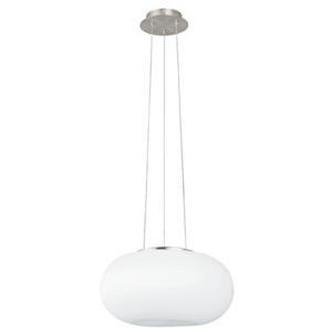 Eglo Design Hanglamp Optica 35cm nikkel met wit 86814