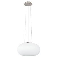 Eglo Design Hanglamp Optica 35cm nikkel met wit 86814