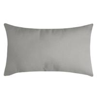 Stof Textile sierkussen Nelson - lichtgrijs - 30 x 50 cm - bank kussens - polyester